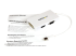 StarTech.com Travel A/V Adapter: 3-in-1 Mini DisplayPort to VGA DVI or HDMI Converter - Left-angle