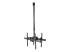 StarTech.com Dual TV Ceiling Mount, Back-to-Back Heavy Duty Hanging Dual Screen Mount with Adjustable Telescopic 3.5' to 5' Pole, Tilt/Swivel/Rotate, VESA Bracket for 32”-75" Displays - Right-angle