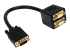 StarTech.com 1 ft. VGA to VGA Splitter Cable - Left-angle