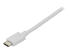 StarTech.com 6ft/1.8m USB C to DisplayPort 1.2 Cable 4K 60Hz, USB-C to DisplayPort Adapter Cable HBR2, USB Type-C DP Alt Mode to DP Monitor Video Cable, Works with Thunderbolt 3, White - Close up
