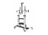 StarTech.com Rolling TV Cart/Stand On Wheels, Up to 100inch/220lb Screens - Back