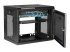StarTech.com 2 Post 9U 19" Wall Mount Network Cabinet, Adjustable Depth 6-15" Locking IT Switch Depth Enclosure, Vented Computer/Electronics Equipment Data Rack w/ Shelf + Hook & Loop Tape - Left-angle