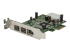 StarTech.com 3 Port 2b 1a Low Profile 1394 PCI Express FireWire Card Adapter - Right-angle