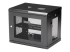StarTech.com 2 Post 9U 19" Wall Mount Network Cabinet, Adjustable Depth 6-15" Locking IT Switch Depth Enclosure, Vented Computer/Electronics Equipment Data Rack w/ Shelf + Hook & Loop Tape - Right-angle