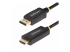 StarTech.com 3.3ft (1m) DisplayPort to HDMI Adapter Cable, 4K 60Hz with HDR, DP to HDMI 2.0b, Active Video Converter, DisplayPort Desktop to HDMI Monitor, M/M - Right-angle