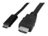 StarTech.com USB C to HDMI Cable - Left-angle