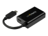 StarTech.com USB C to VGA Adapter with Power Delivery, 1080p USB Type-C to VGA Monitor Video Converter with Charging, 60W PD Pass-Through, Thunderbolt 3 Compatible Projector Adapter, Black - Back