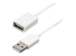 StarTech.com 3m White USB 2.0 Extension Cable Cord - Right-angle