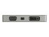 StarTech.com USB C Multiport Video Adapter, 4K 60Hz UHD Portable 5-in-1 USB Type C to HDMI 2.0, Mini DisplayPort, VGA or DVI (1080p), 95W PD Passthrough, Cable Management, Aluminum Adapter - Back
