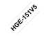 Brother HGE-151V5 - Black on clear - Left-angle