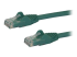 StarTech.com 100ft CAT6 Cable, 10 Gigabit Snagless RJ45 650MHz 100W PoE Cat 6 Patch Cord, 10GbE UTP CAT6 Network Cable, Green CAT6 Ethernet Cable, Fluke Tested/Wiring is UL Certified/TIA - Right-angle