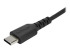 StarTech.com 1m USB A to USB C Charging Cable, Durable Fast Charge & Sync USB 2.0 to USB Type C Data Cord, Rugged TPE Jacket Aramid Fiber M/M 3A Black, Samsung S10, S20, iPad Pro, Pixel - Close up