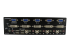 StarTech.com 4 Port DVI VGA Dual Monitor KVM Switch USB with Audio and USB 2.0 Hub (SV431DDVDUA) - Back