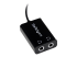 StarTech.com Black Slim Mini Jack Headphone Splitter Cable Adapter - Close up