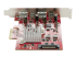StarTech.com 4-Port USB PCIe Card, 10Gbps USB PCI Express Expansion Card w/ 2 Controllers, 2x USB-C & 2x USB-A ports (USB 3.2/3.1 Gen 2), USB/USB-C PCI-e Card, Full Profile Brackets - Right side