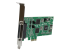 StarTech.com 4 Port PCI Express PCIe Serial Combo Card - Left-angle