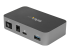 StarTech.com 4 Port USB C Hub with Power Adapter, USB 3.1/3.2 Gen 2 (10Gbps), USB Type C to 4x USB-A, Self Powered Desktop USB Hub with Fast Charging Port (BC 1.2) DCP, Desk Mountable - Back