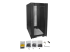 StarTech.com 25U Server Rack Cabinet, 4 Post Adjustable Depth 7" to 35" Locking Vented Mobile/Rolling Network/Data/IT Equipment Enclosure w/ Casters/Hook & Loop Dell PowerEdge, HP ProLiant - Front