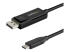 StarTech.com 6ft/2m USB C to DisplayPort 1.4 Cable 8K 60Hz/4K, Bidirectional DP to USB-C or USB-C to DP Reversible Video Adapter Cable, HBR3/HDR/DSC, USB Type C/Thunderbolt 3 Monitor Cable - Right-angle