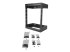 StarTech.com 12U 19" Wall Mount Network Rack, Adjustable Depth 12-20" 2 Post Open Frame Server Room Rack for AV/Data/ IT Communication/Computer Equipment/Switch with Cage Nuts & Screws - Front