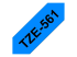 Brother TZe-561 - Black on blue - Left-angle
