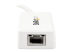 StarTech.com USB 3.0 to Gigabit Ethernet Adapter NIC w/ USB Port (White) - Front