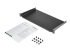 StarTech.com 1U Fixed Server Rack Mount Shelf, 10in Deep Steel Universal Cantilever Tray for 19" AV/Data/Network Equipment Rack with Cage Nuts & Screws, 44lbs Weight Capacity, 10" Deep - Right-angle