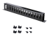 StarTech.com 1U Horizontal Finger Duct Rack Cable Management Panel with Cover - Right-angle