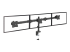 StarTech.com Desk Mount Triple Monitor Arm, Ergonomic VESA 3 Monitor Mount up to 27", Articulating & Height Adjustable Pole Mount, Tilt/Swivel/Rotate LCD/LED Screen, Desk Clamp/Grommet - Left-angle