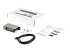 StarTech.com 4 Port USB 2.0 Hub, Metal Industrial USB-A Hub (4x USB-A) with ESD & Surge Protection, Extended Operating Temp -40 to 185°F, Din Rail/Wall/Desk Mountable, USB Expander Hub - Right-angle
