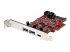StarTech.com 5-Port USB PCIe Card, 10Gbps USB 3.1 Gen 2 PCIe Card w/ 1x USB-C & 2x USB-A, 1x 2 Port IDC (Internal 5Gbps USB Header Expansion), USB C PCIe Card, PCI Express USB Controller - Right-angle