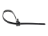 StarTech.com 10"(25cm) Reusable Cable Ties, 1/4"(7mm) wide, 2-1/2"(65mm) Bundle Dia. 50lb(22kg) Tensile Strength, Releasable Nylon Ties, Indoor/Outdoor, 94V-2/UL Listed, 100 Pack, Black - Top