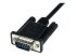 StarTech.com 2m Black DB9 RS232 Serial Null Modem Cable F/M - Close up
