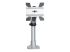 StarTech.com Desk Mount Monitor Arm, VESA or Apple iMac/Thunderbolt Display up to 14kg, Articulating Height Adjustable Single Desktop Monitor Pole Mount, Desk Clamp or Grommet, Silver - Front