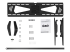 StarTech.com Low Profile TV Wall Mount - Front