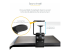StarTech.com Under-Desk Keyboard Tray, Clamp-on Keyboard Holder, Supports up to 12kg (26.5lb), Sliding Keyboard and Mouse Drawer with C-Clamps, Height Adjustable Keyboard Tray - Close up