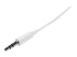 StarTech.com 3m White Slim 3.5mm Stereo Audio Cable - Right-angle