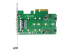 StarTech.com 3-port M.2 SSD (NGFF) Adapter Card - Bottom