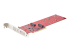 StarTech.com Dual M.2 PCIe SSD Adapter Card, x8 / x16 Dual NVMe or AHCI M.2 SSD to PCI Express 4.0, Up to 7.8GBps/Drive, For 2242/2260/2280/22110mm PCIe M-Key M2 SSDs, Bifurcation Required - Left-angle