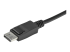 StarTech.com 2 Port DisplayPort KVM Switch, 4K 60Hz, Compact Dual Port UHD DP 1.2 USB Desktop KVM Switch w/ Integrated 4ft Cables & Audio, Bus Powered & Remote Switching, MacBook ThinkPad - Close up