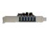 StarTech.com 7 Port PCI Express USB 3.0 Card - Left side