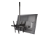 StarTech.com Dual TV Ceiling Mount, Back-to-Back Heavy Duty Hanging Dual Screen Mount with Adjustable Telescopic 3.5' to 5' Pole, Tilt/Swivel/Rotate, VESA Bracket for 32”-75" Displays - Back