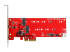 StarTech.com 2x M.2 SATA SSD Controller Card - Front