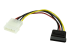 StarTech.com 6in 4 Pin LP4 to SATA Power Cable Adapter - Right-angle
