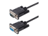StarTech.com 3m RS232 Serial Null Modem Cable, Crossover Serial Cable w/Al-Mylar Shielding, DB9 Serial COM Port Cable Female to Male, Compatible w/DTE Devices - Right-angle