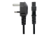 StarTech.com 3ft (1m) UK Laptop Power Cable, BS 1363 to C5 Clover Leaf, 2.5A 250V, 18AWG, Notebook/Laptop Replacement Cord, Printer Cable, UK Laptop Charger Cord, BS 1363 to IEC60320 C5 - Close up