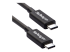 StarTech.com 2m (6.6ft) Thunderbolt 3 Cable, 20Gbps, 100W PD, 4K Video, Thunderbolt-Certified, Compatible w/ TB4/USB 3.2/DisplayPort - Left-angle
