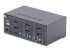 StarTech.com 2-Port Dual-Monitor DisplayPort KVM Switch, 4K 60Hz, 2x USB 5Gbps Hub Ports, 2x USB 2.0 HID Ports, Hotkey and Push-Button Switching, TAA Compliant - Back