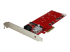 StarTech.com 2x M.2 NGFF SSD RAID Controller Card plus 2x SATA III Ports - Left-angle