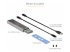StarTech.com USB-C 10Gbps to M.2 NVMe or M.2 SATA SSD Enclosure, Tool-free M.2 PCIe/SATA NGFF SSD Enclosure, Portable Aluminum Case, USB Type-C & USB-A Host Cables, For 2230/2242/2260/2280 - Right-angle